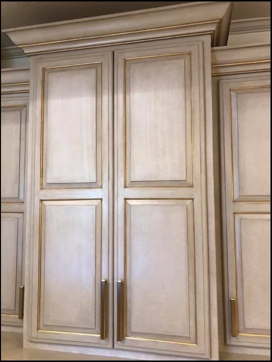 Painted and glazed cabinetry project, photo 1