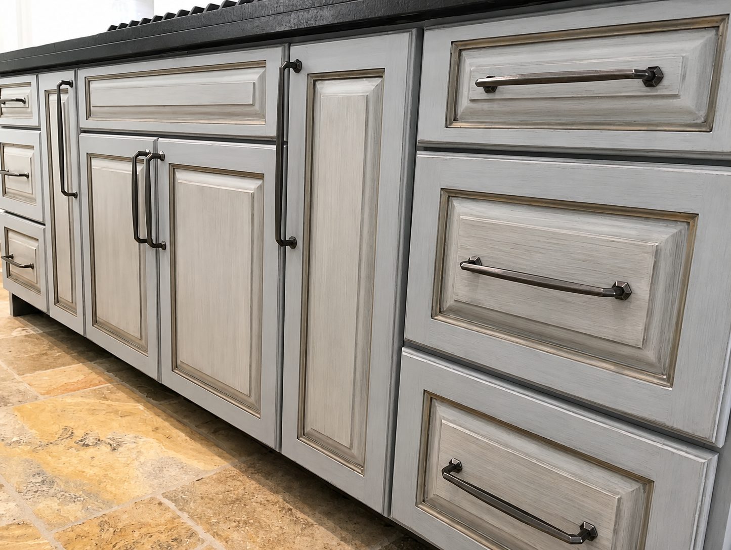 Painted and glazed cabinetry project, photo 4