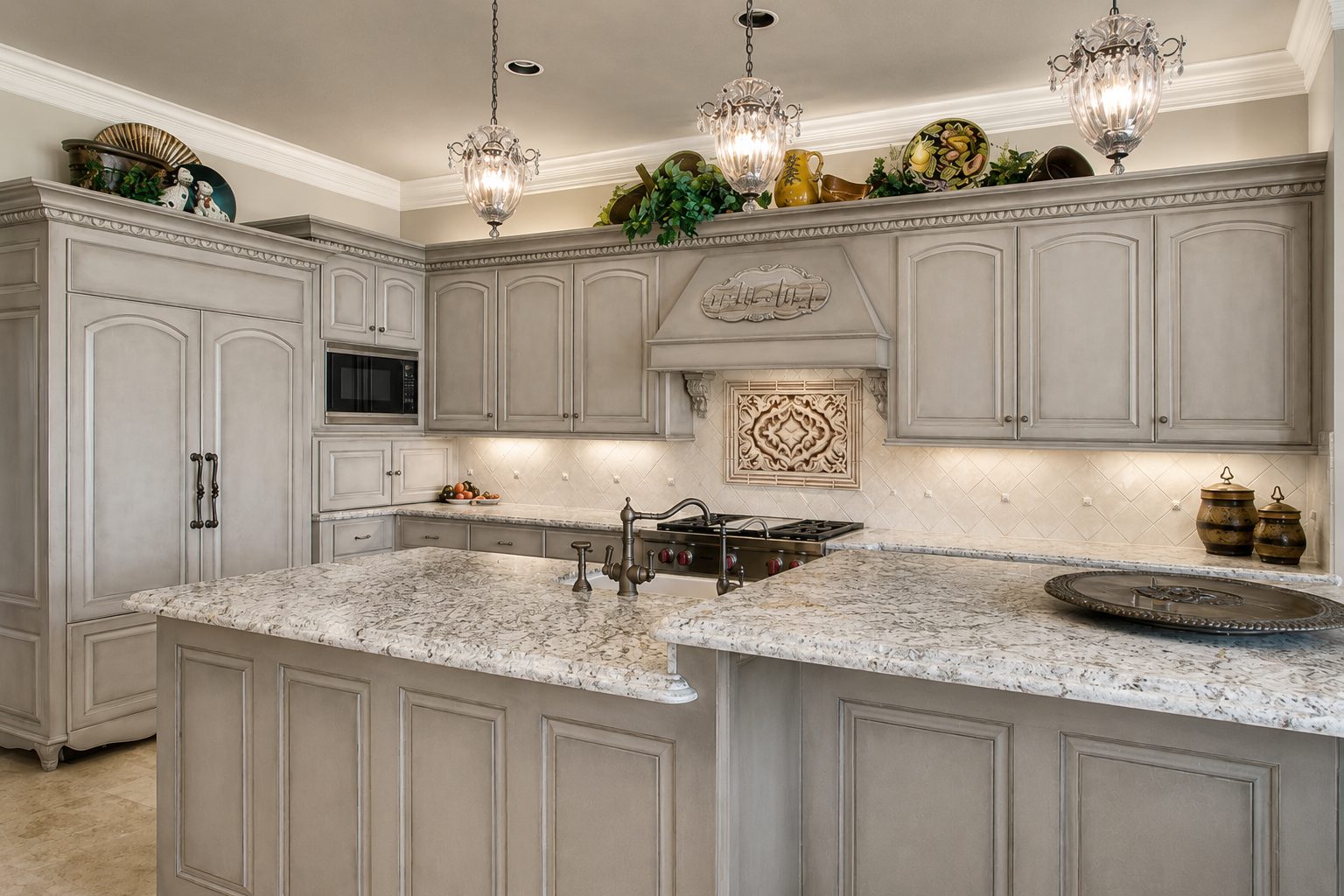Painted and glazed cabinetry project, photo 8