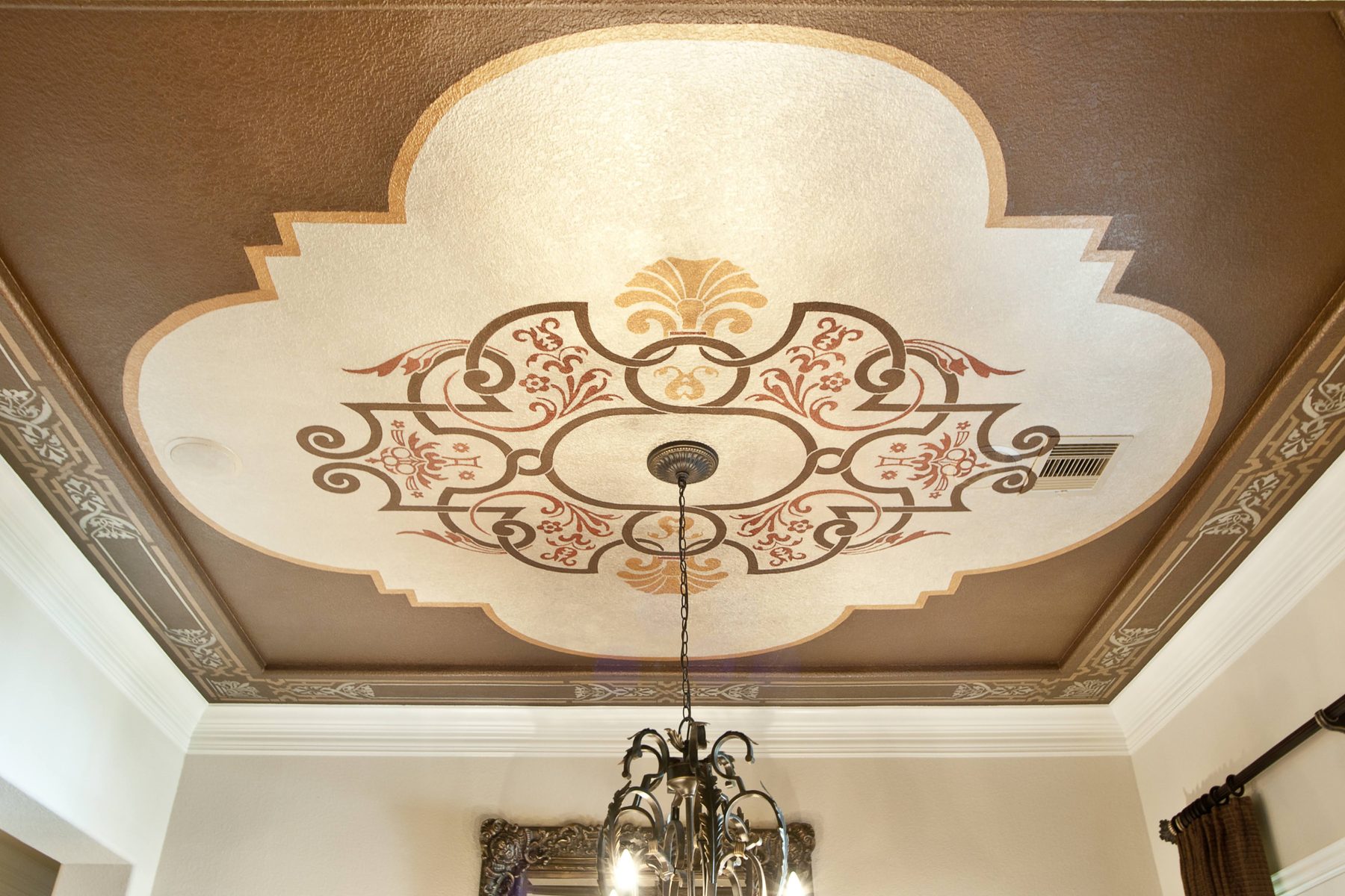 Hand-painted ceiling in a Houston area home, project photo 1