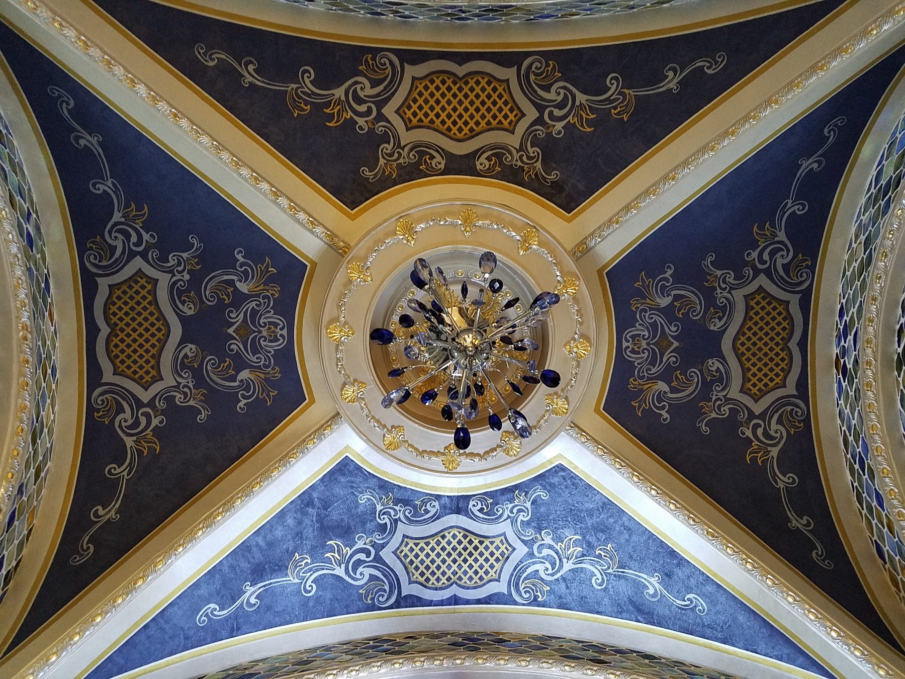 Hand-painted ceiling in a Houston area home, project photo 2