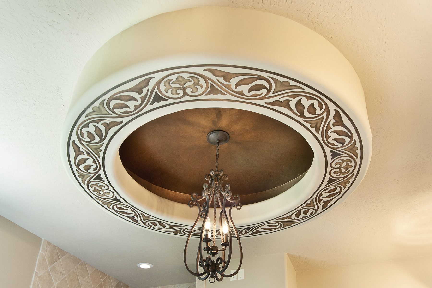 Hand-painted ceiling in a Houston area home, project photo 4