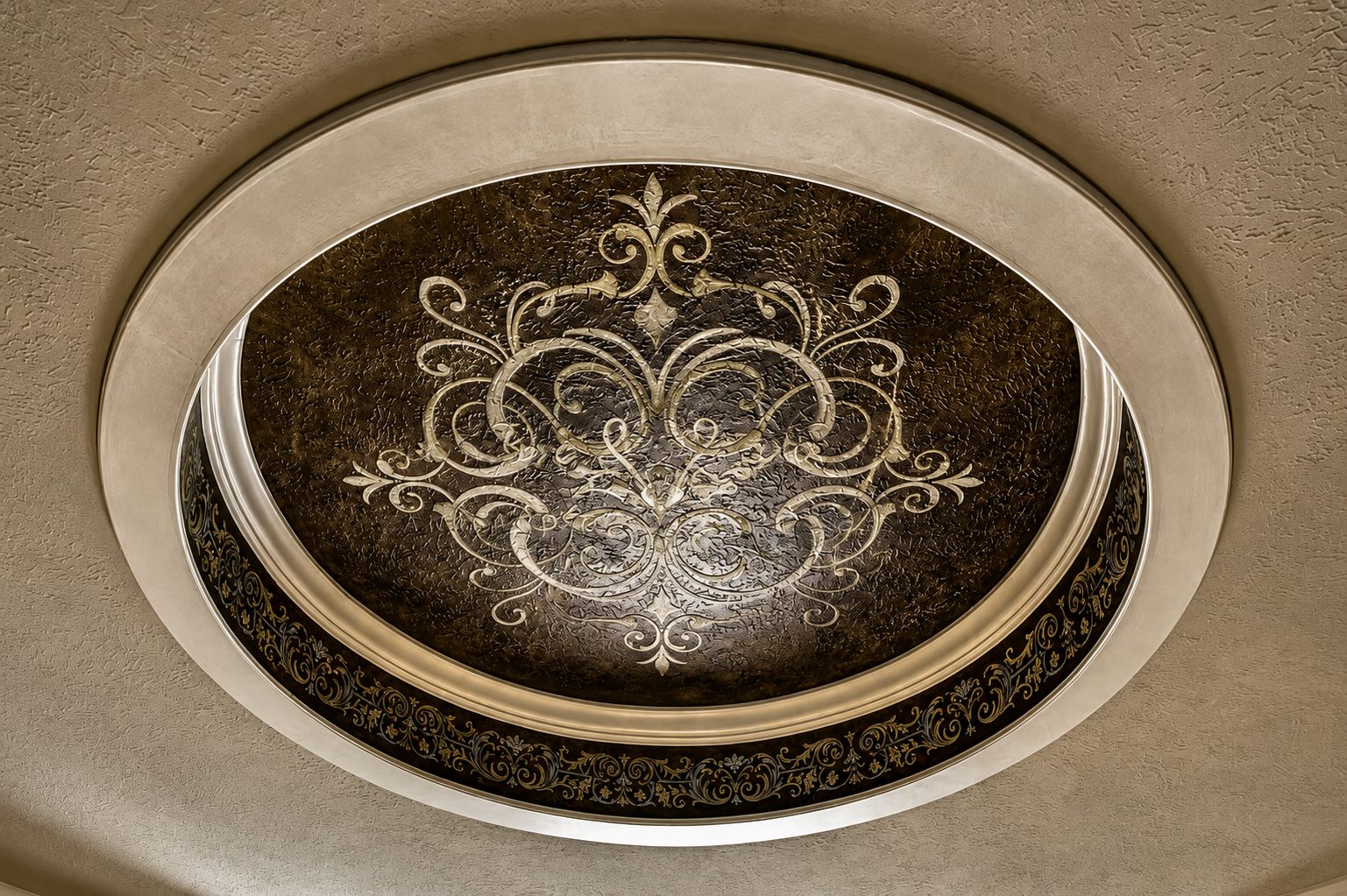 Hand-painted ceiling in a Houston area home, project photo 6