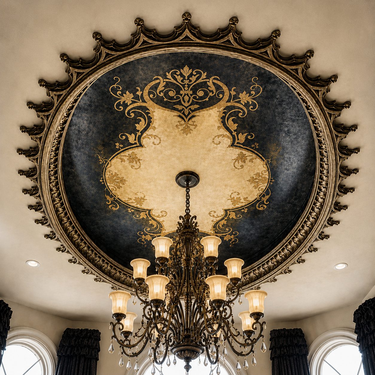 Hand-painted ceiling in a Houston area home, project photo 10