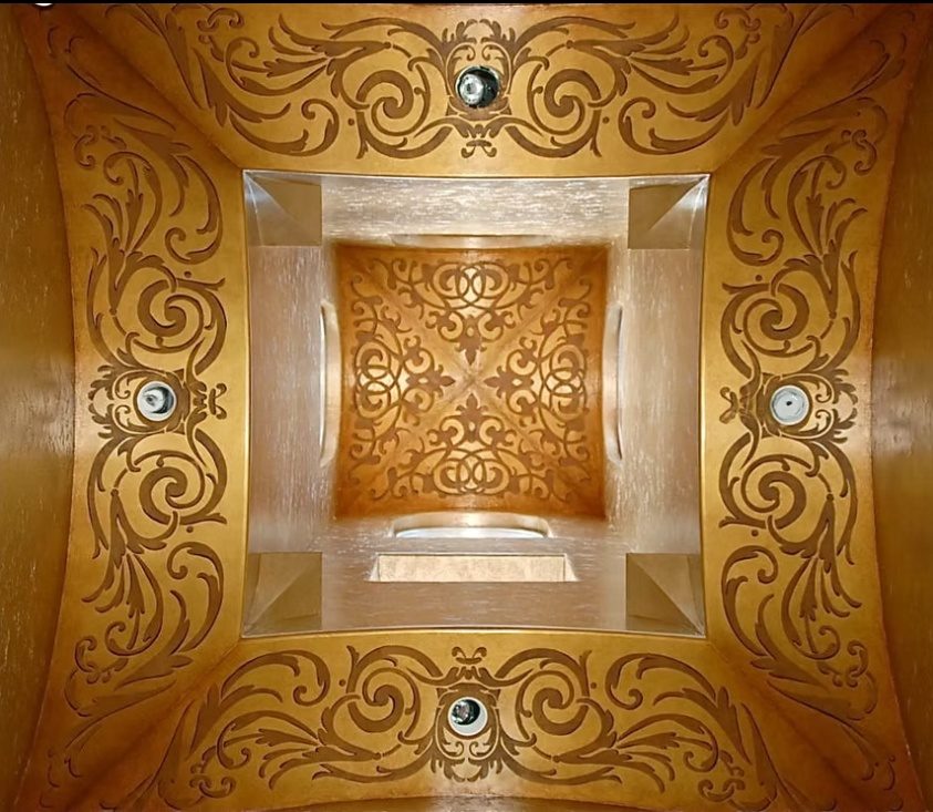 Hand-painted ceiling in a Houston area home, project photo 18