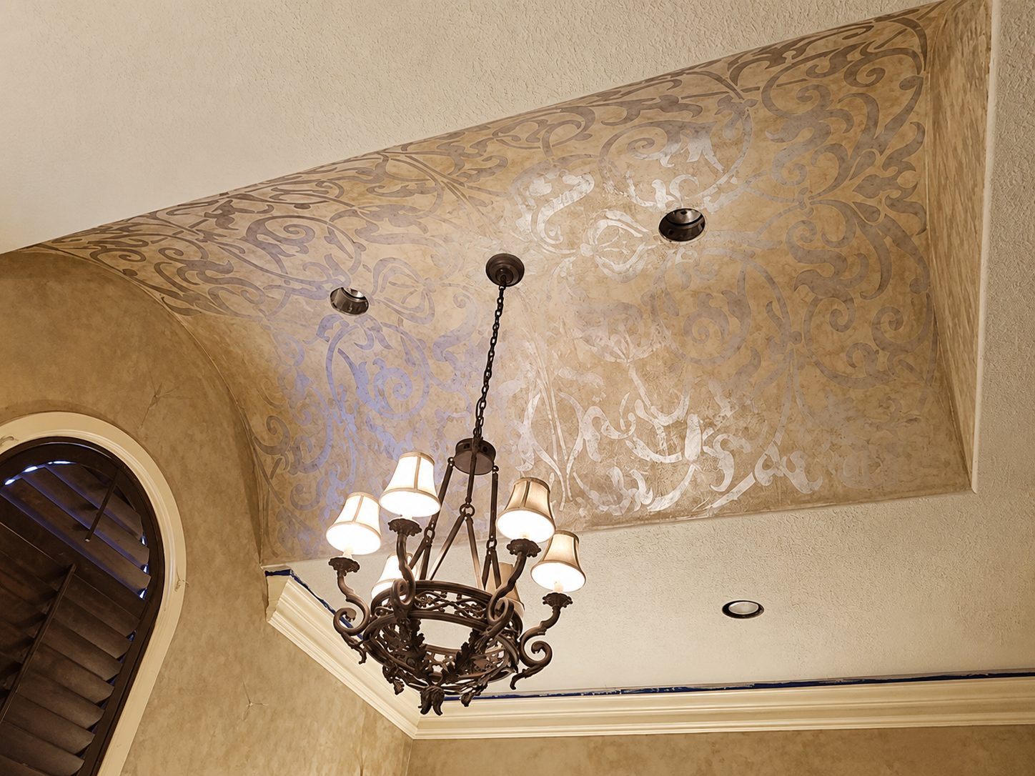Hand-painted ceiling in a Houston area home, project photo 31
