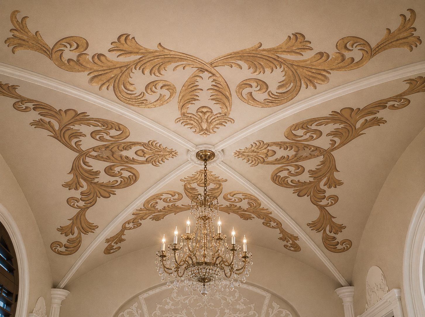 Hand-painted ceiling in a Houston area home, project photo 32
