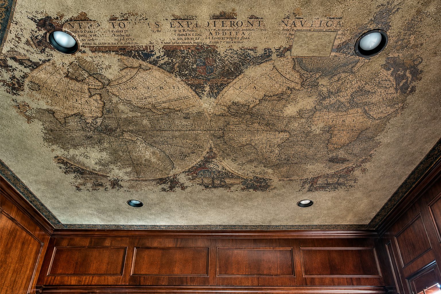 Hand-painted ceiling in a Houston area home, project photo 34