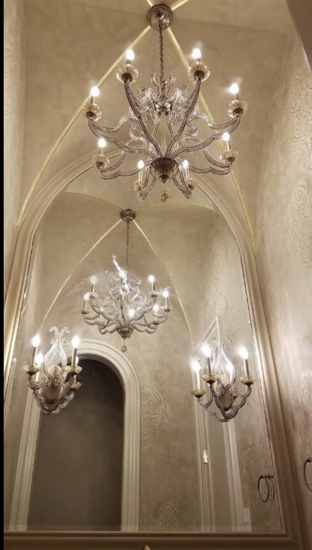 Hand-painted mural and decorative plaster room finish, project photo 26