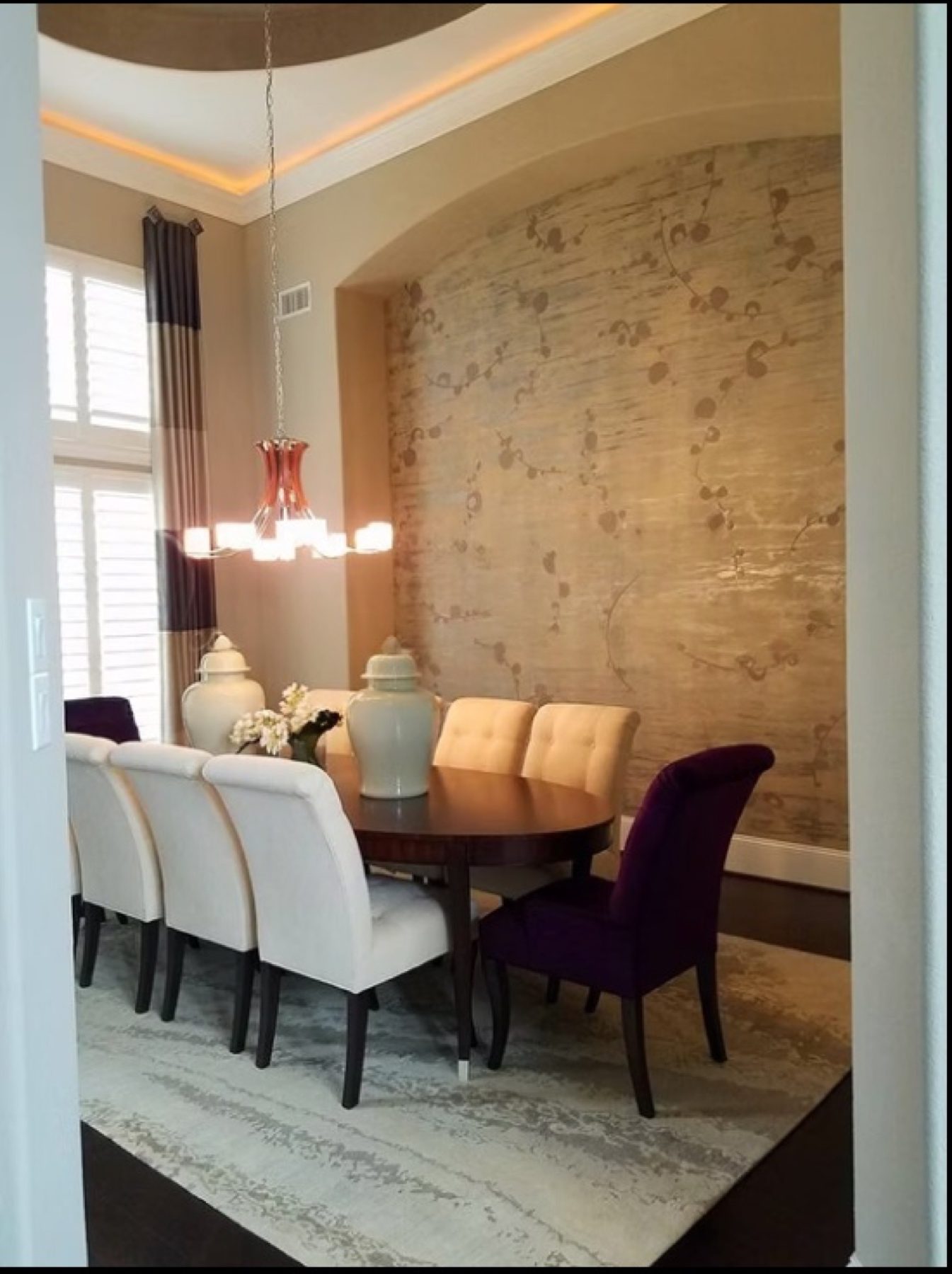 Hand-painted mural and decorative plaster room finish, project photo 27