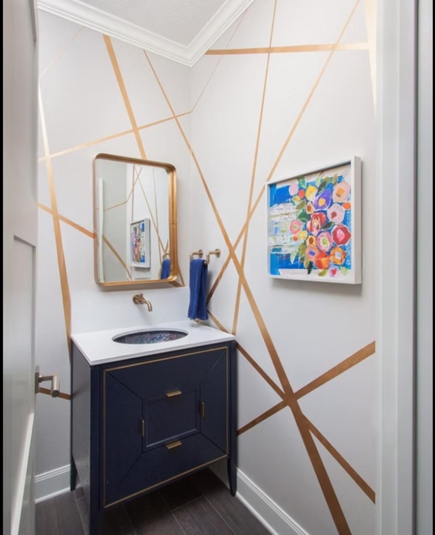 Hand-painted mural and decorative plaster room finish, project photo 39