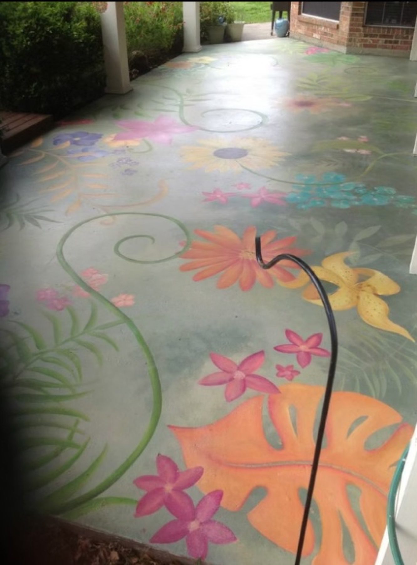 Hand-painted mural and decorative plaster room finish, project photo 44
