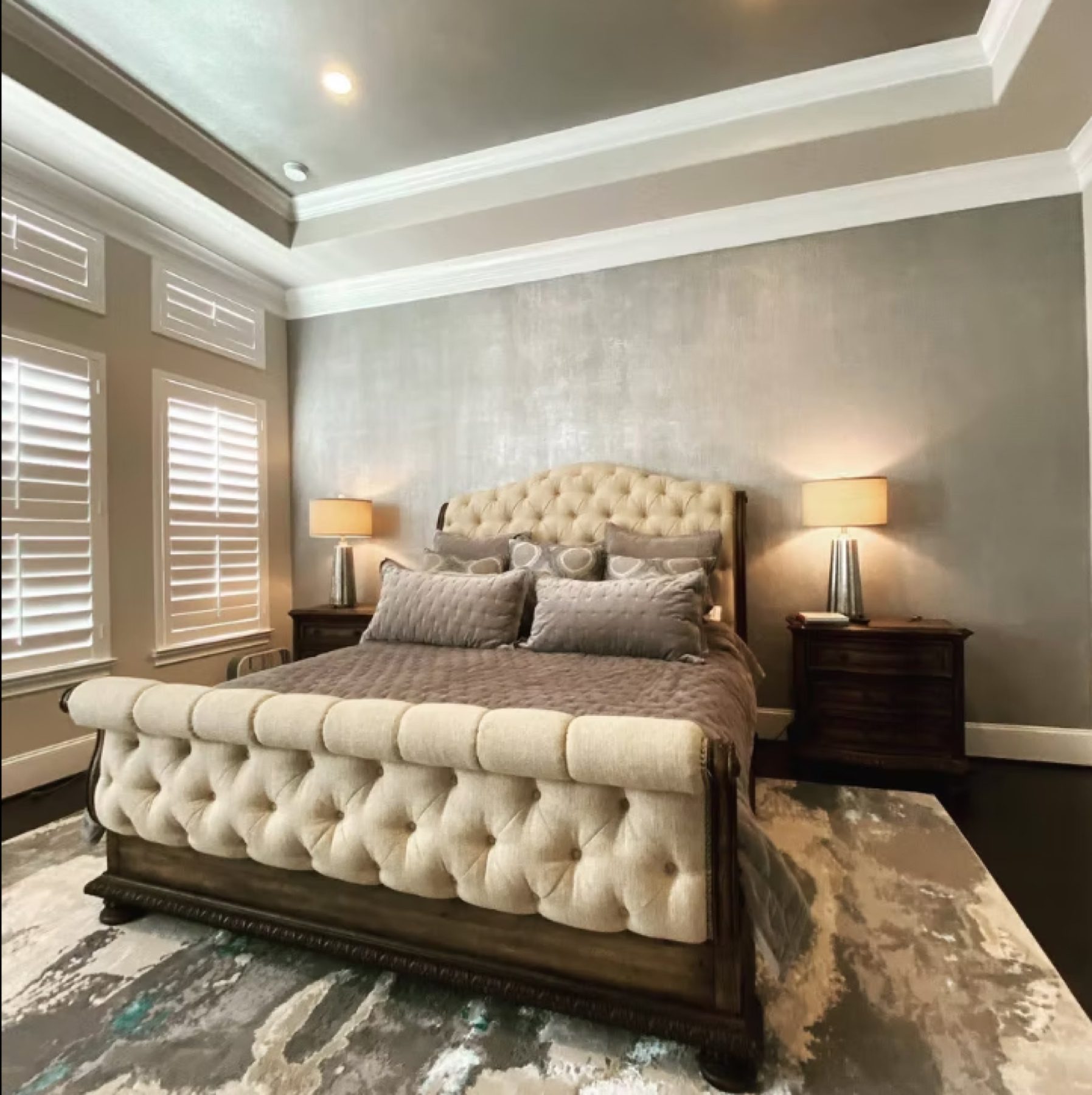 Hand-painted mural and decorative plaster room finish, project photo 53