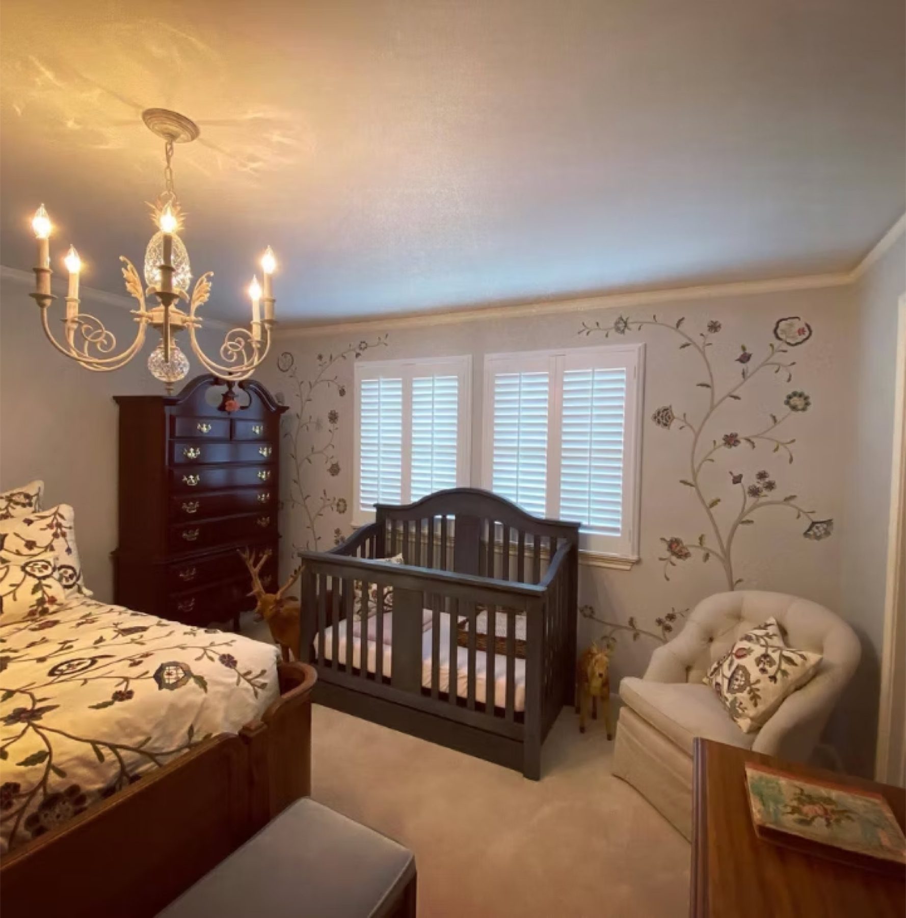 Hand-painted mural and decorative plaster room finish, project photo 54