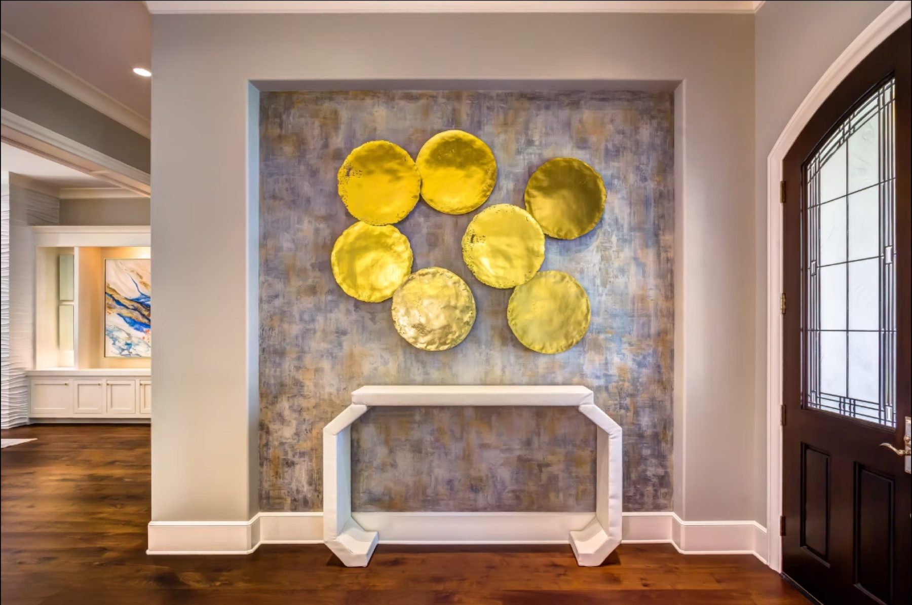 Hand-painted mural and decorative plaster room finish, project photo 60