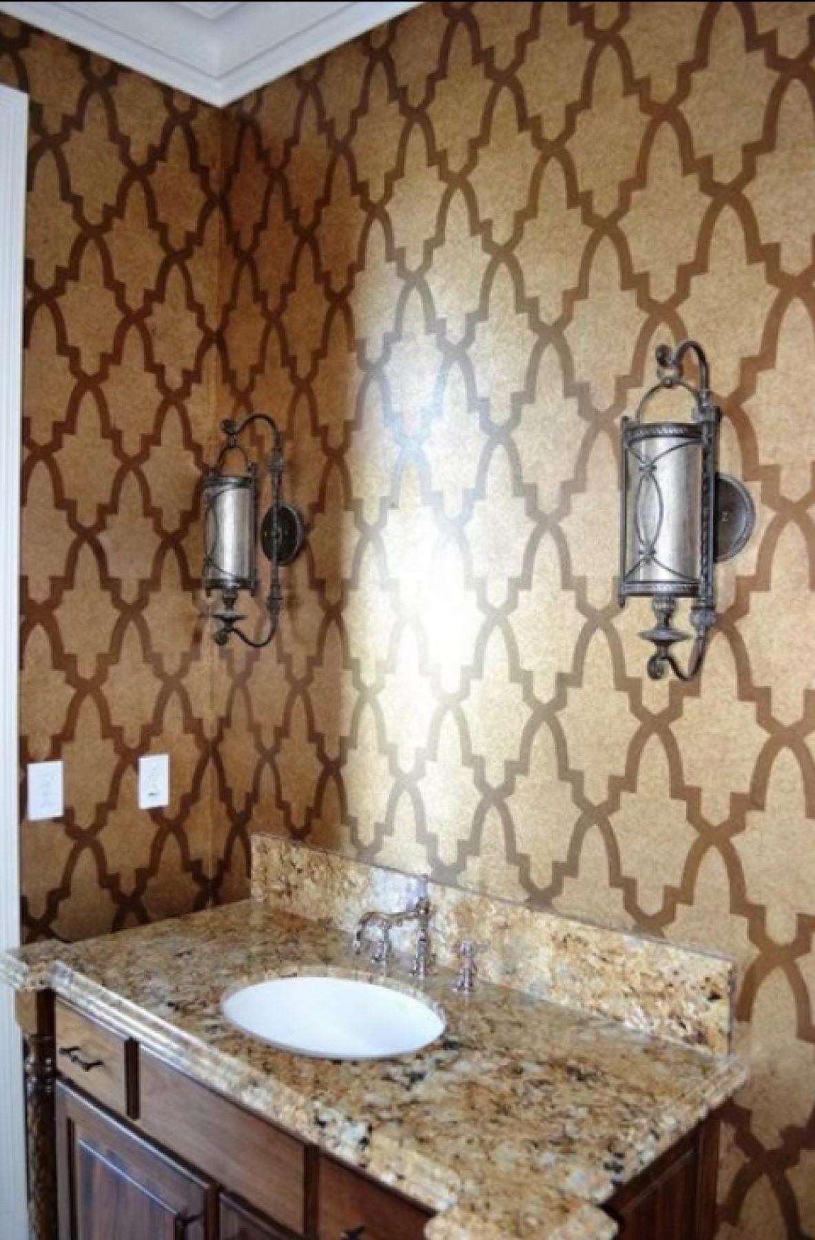Hand-painted mural and decorative plaster room finish, project photo 72