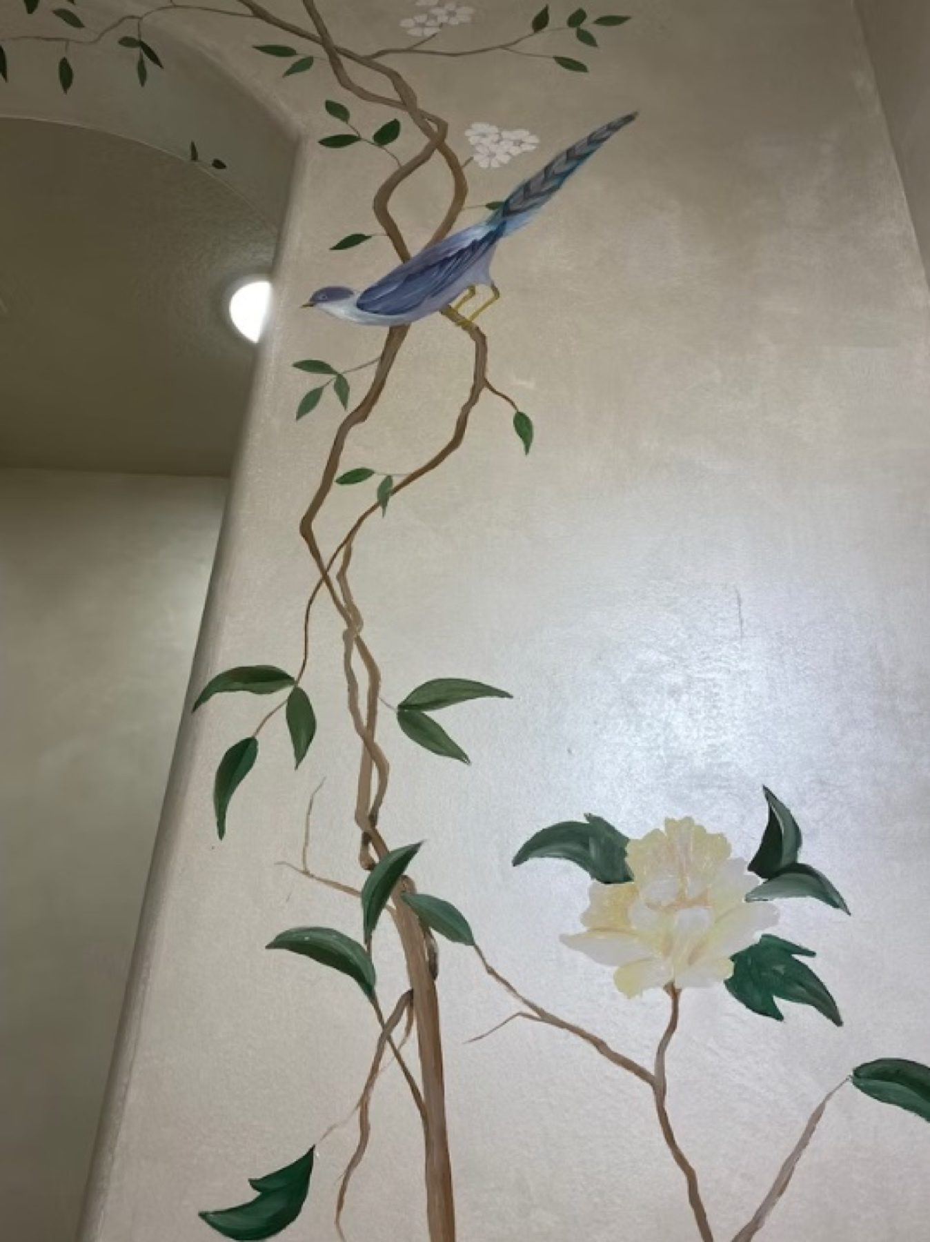 Hand-painted mural and decorative plaster room finish, project photo 74