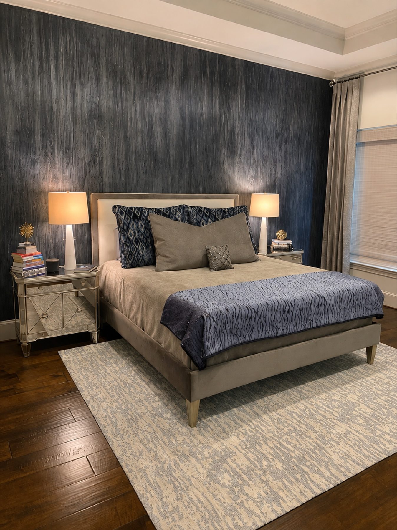Hand-painted mural and decorative plaster room finish, project photo 86
