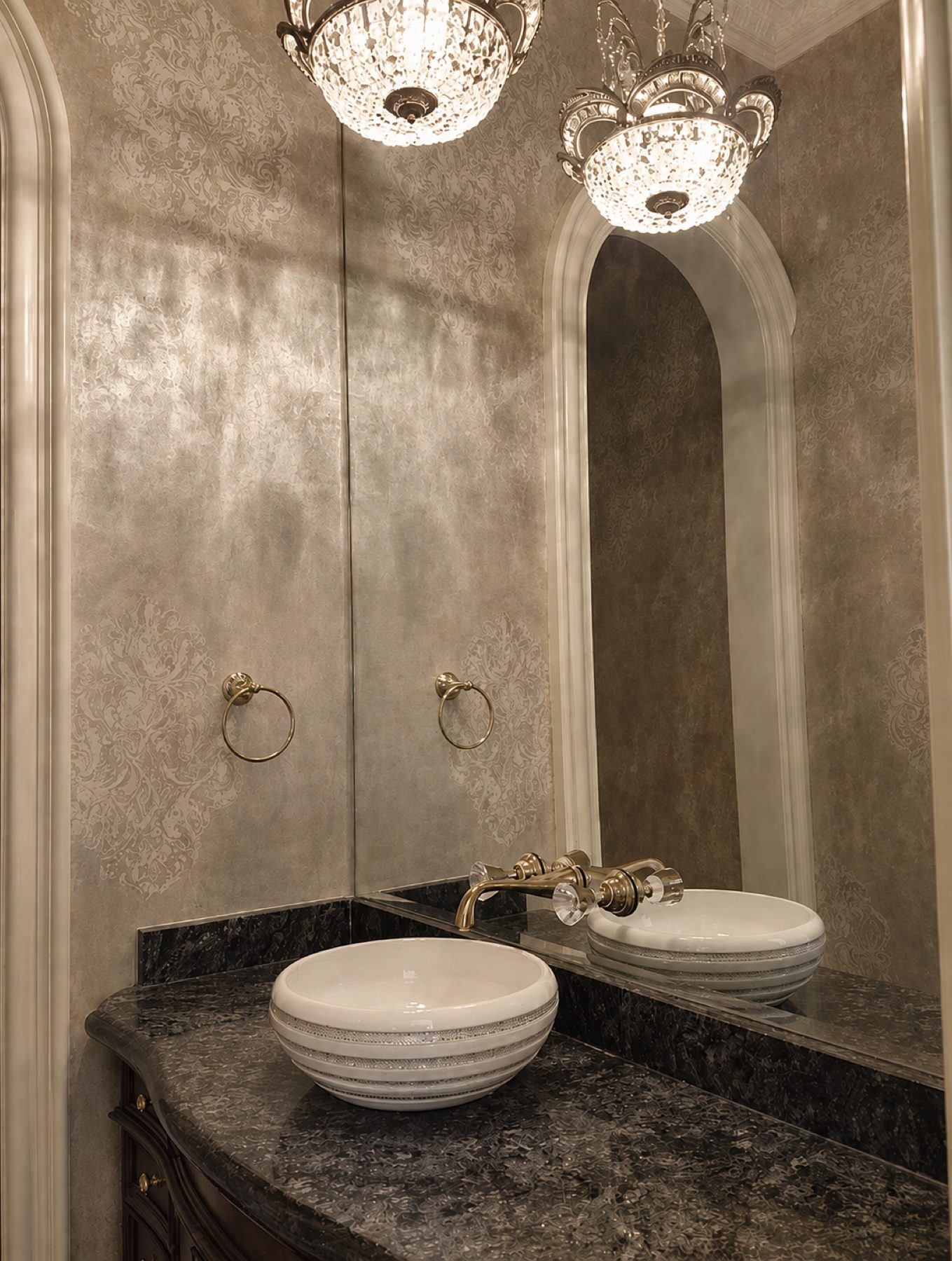 Hand-painted mural and decorative plaster room finish, project photo 92