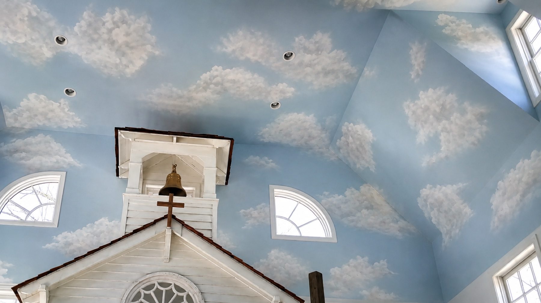 Hand-painted mural and decorative plaster room finish, project photo 97