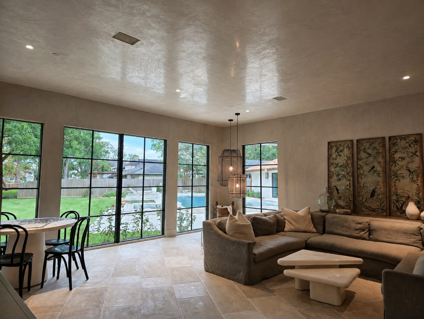 Venetian and Italian decorative plaster wall finished by hand, project photo 18